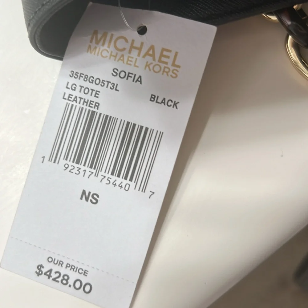 Black Michael Kors Sofia Tote bag - Picture 11 of 11